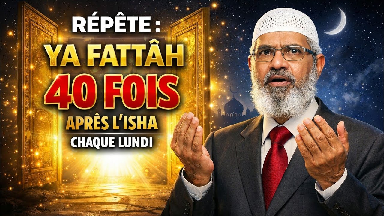 Répète ya Fattâh 40 fois après L'ISHA chaque lundi et observe comment Allah ouvre les portes
