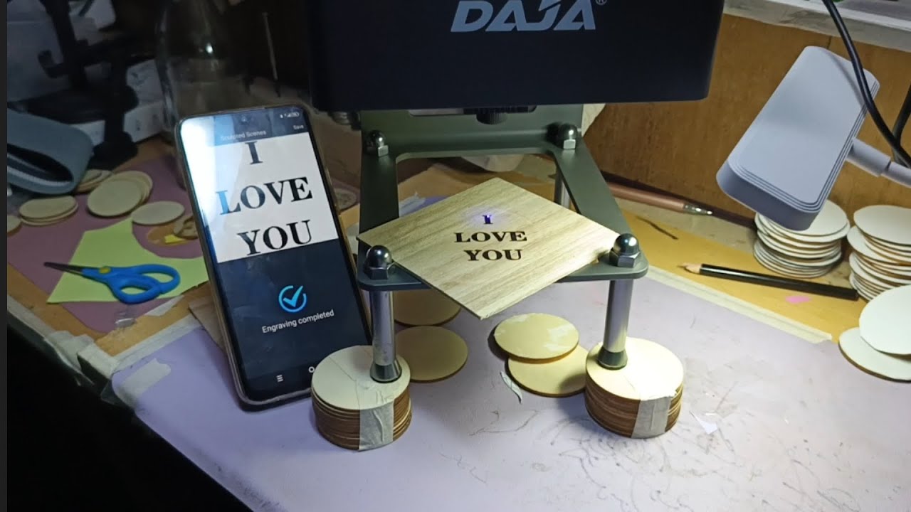 Text Engraving Tutorial using Daja dj6 mini Laser machine