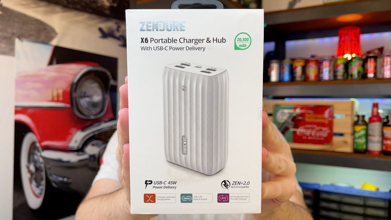 Zendure X6 Powerbank - Externer Akku mit USB-C Hub