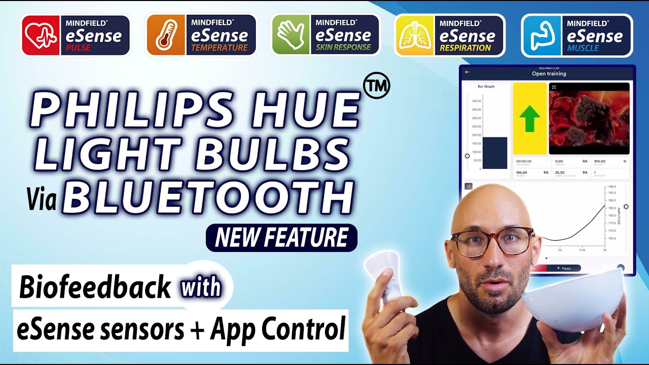 Biofeedback with eSense sensors + app Control Philips Hue light bulbs via Bluetooth   NEW FEATURE