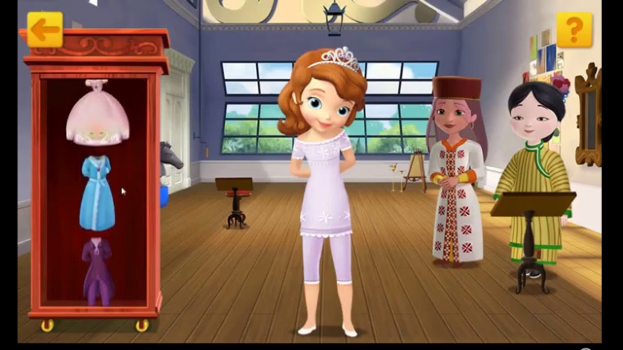 Disney Junior Juego: vestir a la Princesa Sofia GameKids Español