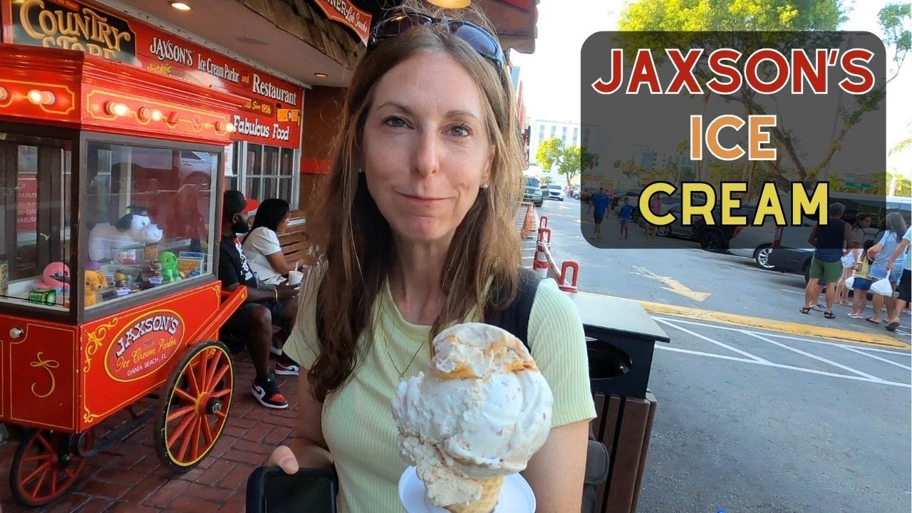 Delicious Jackson's Ice Cream Parlor in Dania Florida