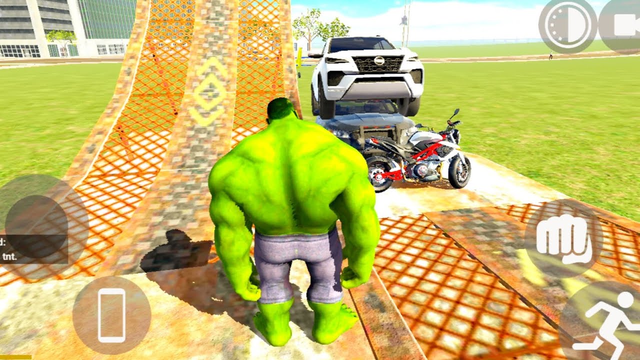 Indian bike driving 3d vs Hulk game play video 