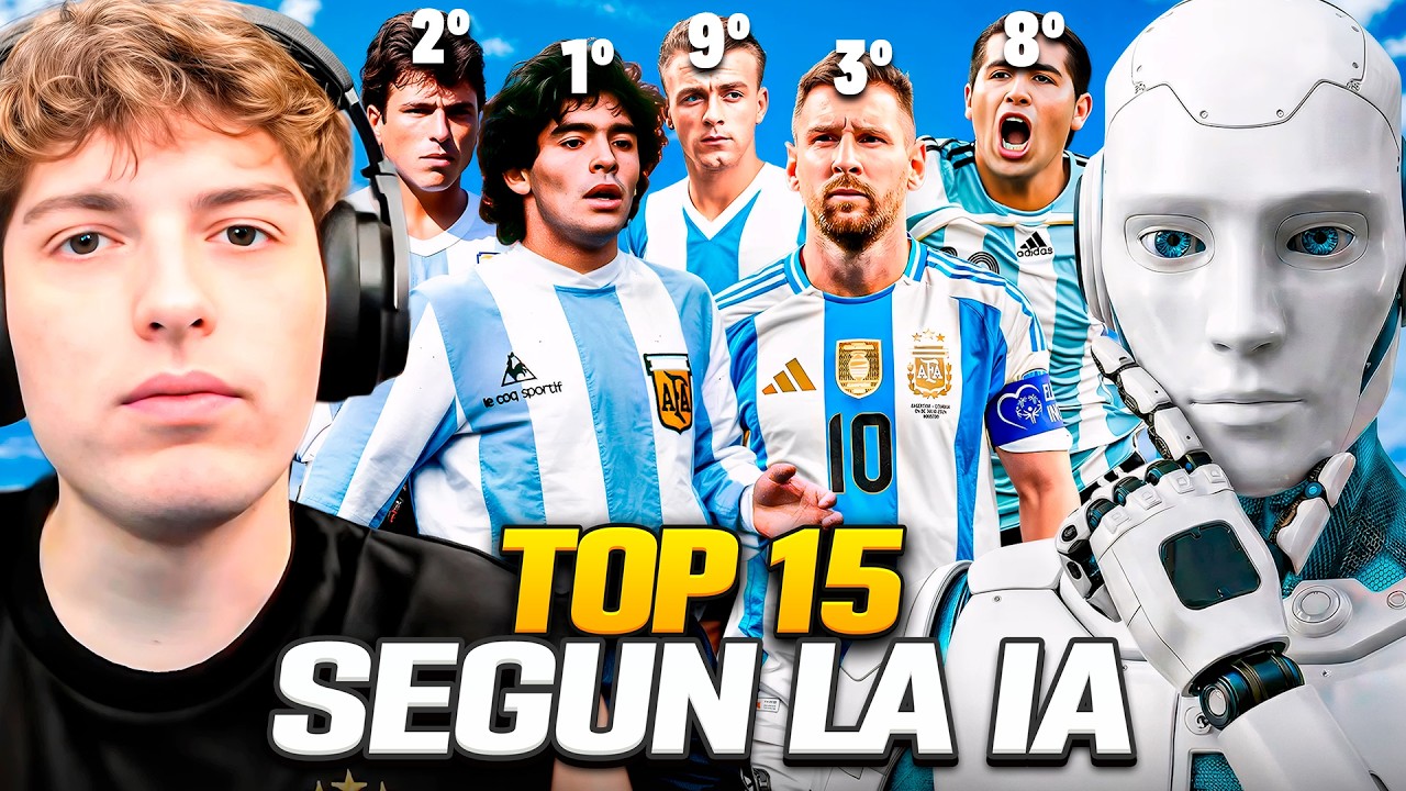 DAVOO XENEIZE REACCIONA AL TOP 15 MEJORES JUGADORES ARGENTINOS SEGUN LA IA (INTELIGENCIA ARTIFICIAL