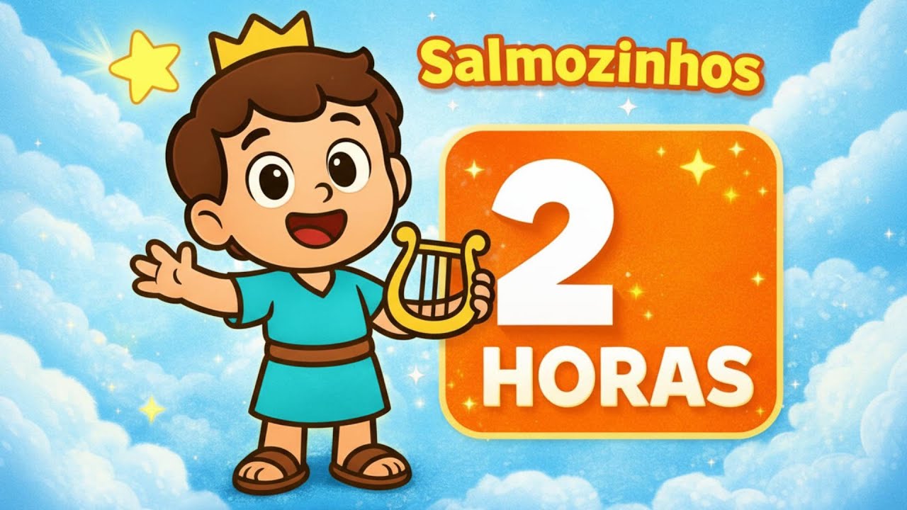 2 Horas de Músicas Bíblicas Infantis | Salmos Cantados com Amor