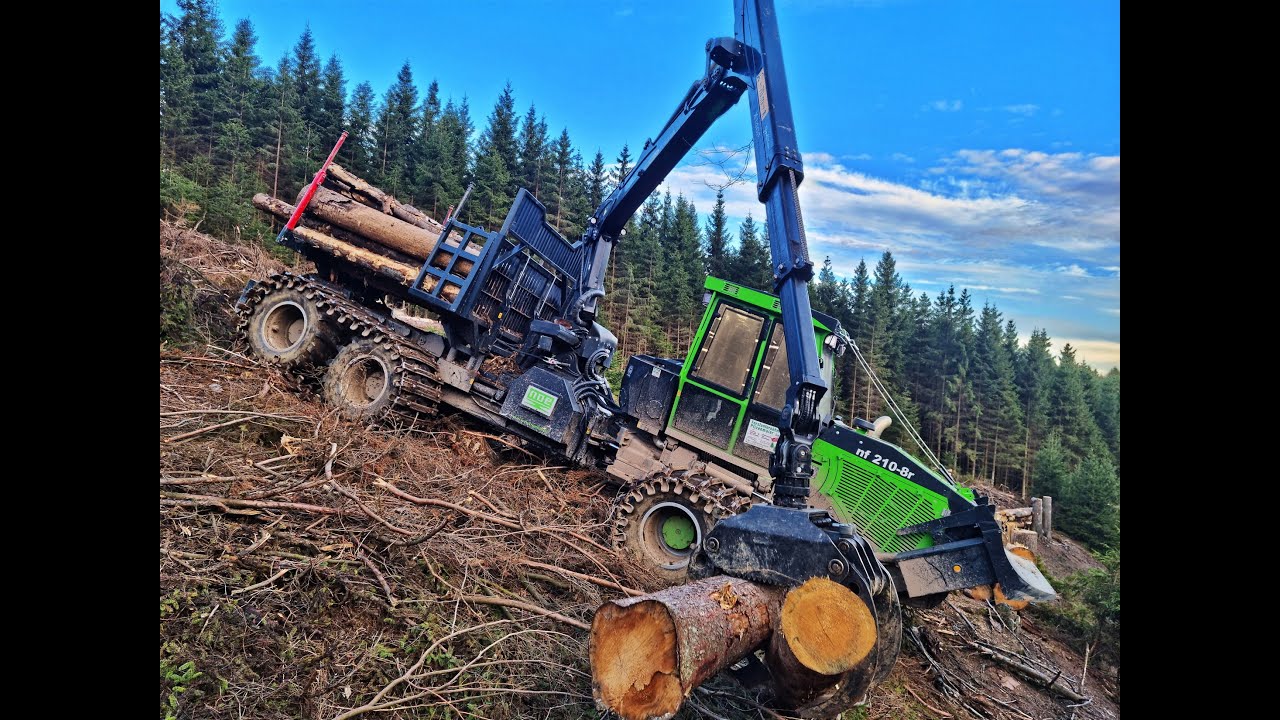🌲NOE 210-R8 • Spezialforstmaschine • special Combi • Big Skidder • Strong Machine • ForwarderAction🌲