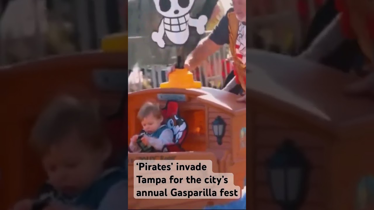 Tampa celebrated the annual Gasparilla Pirate Fest, which includes a parade for children.