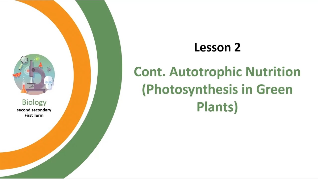 Unit 1 - Chapter 1 - Lesson 2 - Continue  Autotrophic Nutrition  Photosynthesis in Green Plants