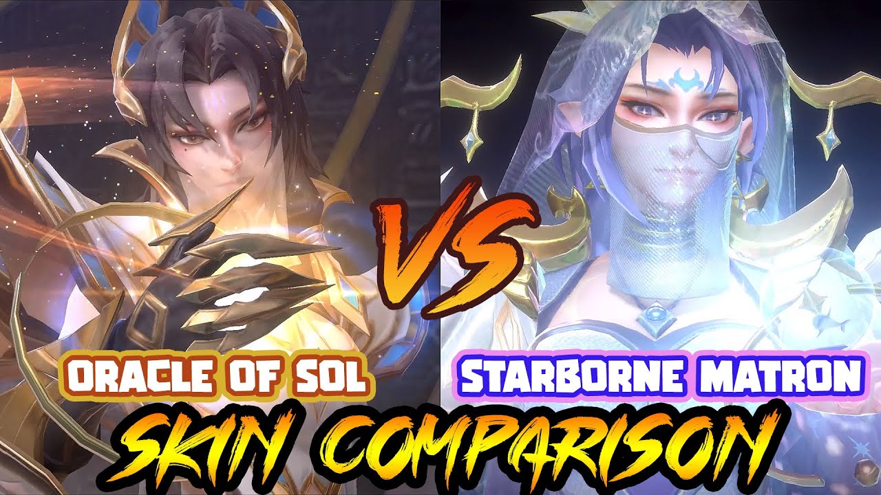 Luo Yi - Starborne Matron create skin V.S. Oracle of Sol epic skin - MLBB - Skin Comparison
