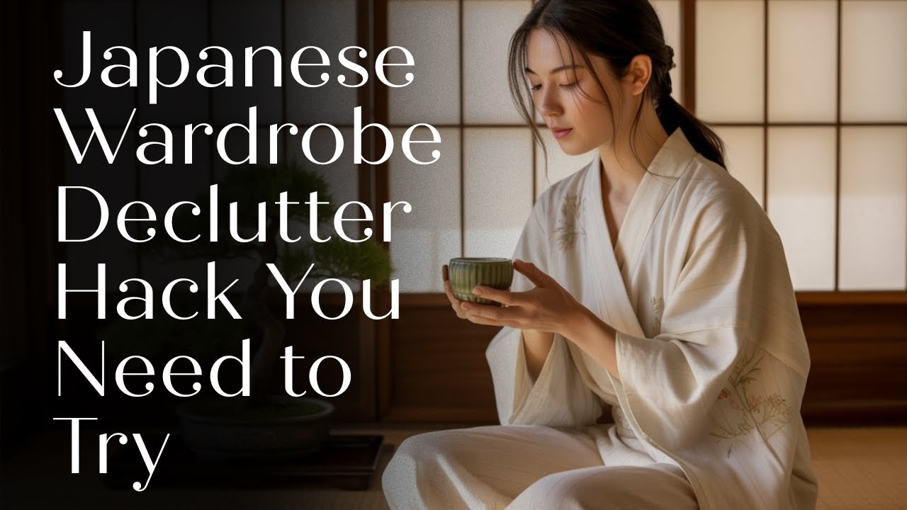 How Japanese People Declutter Their Wardrobe to Shop Less | Japanese Minimalism