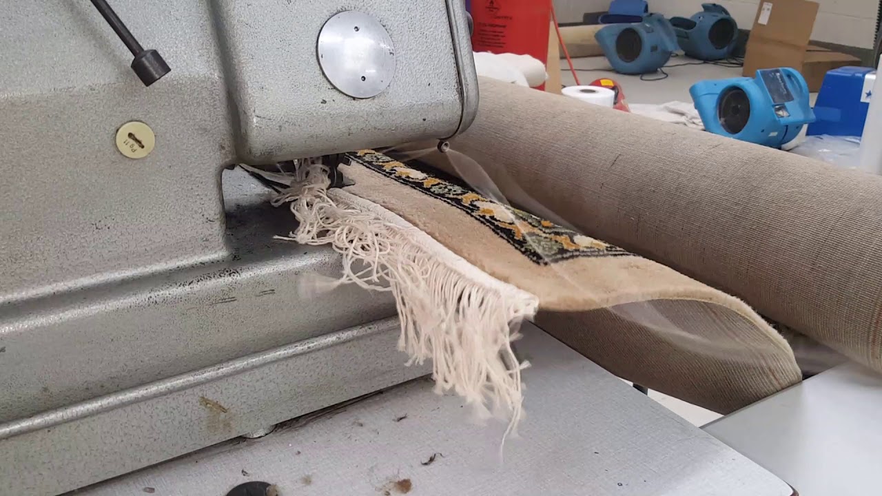 Fringing Machine, adding Fringes to Machine Made Rugs
