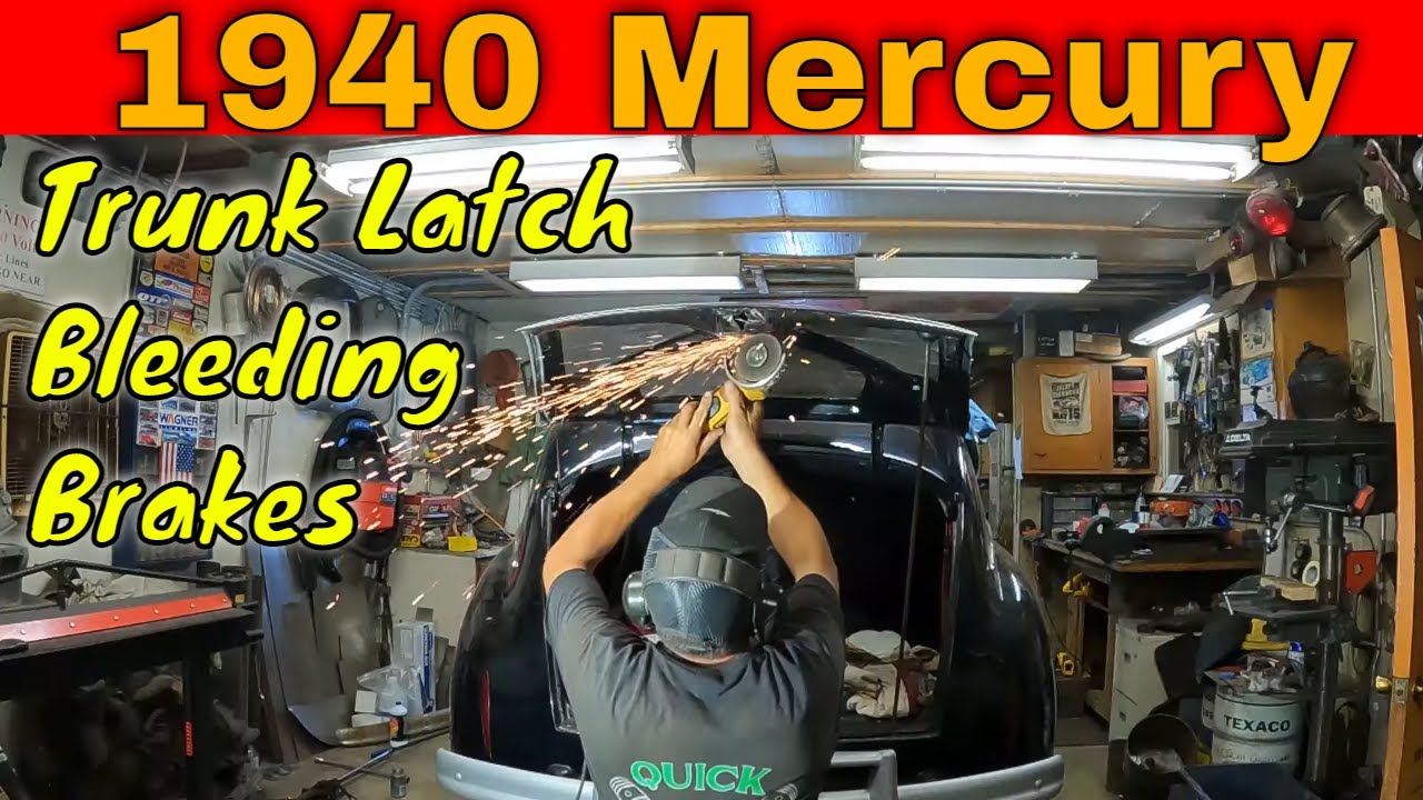 1940 Mercury:  Bleeding the Brakes and Repairing the Trunk Latch Mechanism