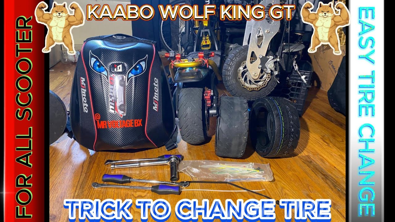 Kaabo wolf king GT Tire change For all electric scooters 2030