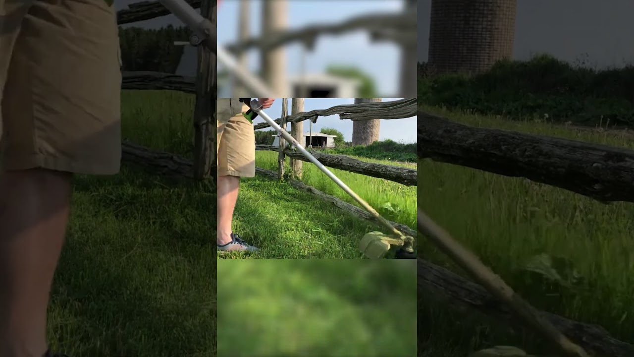 ASMR Lawn Care: Mowing Tall Grass and Creating Beautiful Yards.