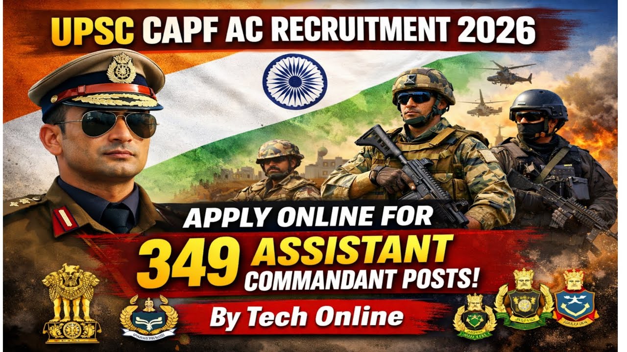 UPSC CAPF AC Recruitment apply online process#online #upsc #apply #capf 