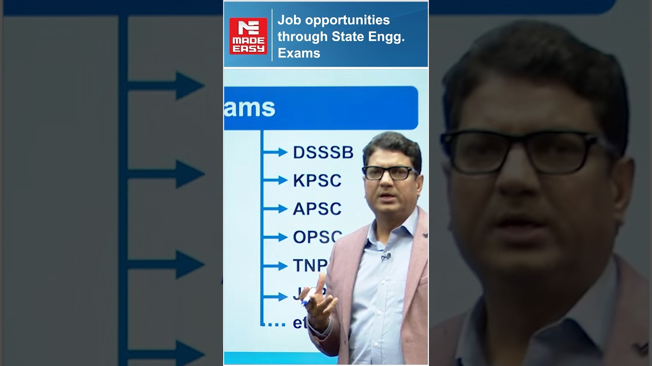 Job Opportunities Through State Engg. Exams | By B Singh Sir | MADE EASY