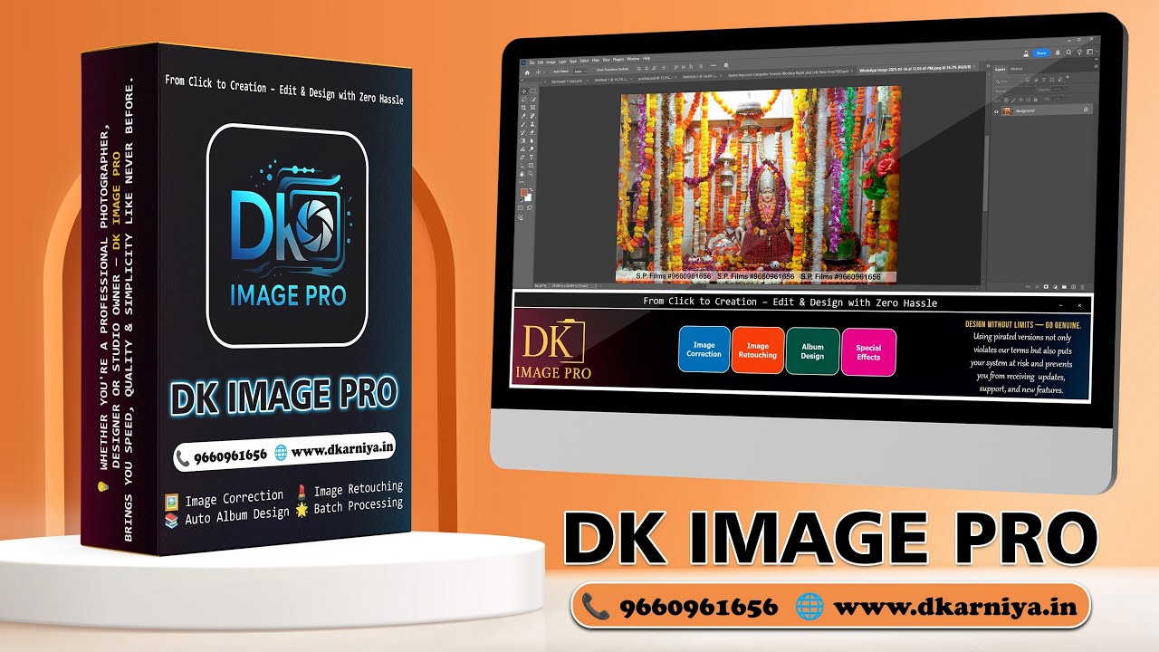 DK Image Pro: The Ultimate AI Photo Editing & Album Design Software | Lifetime License | DK ARNIYA
