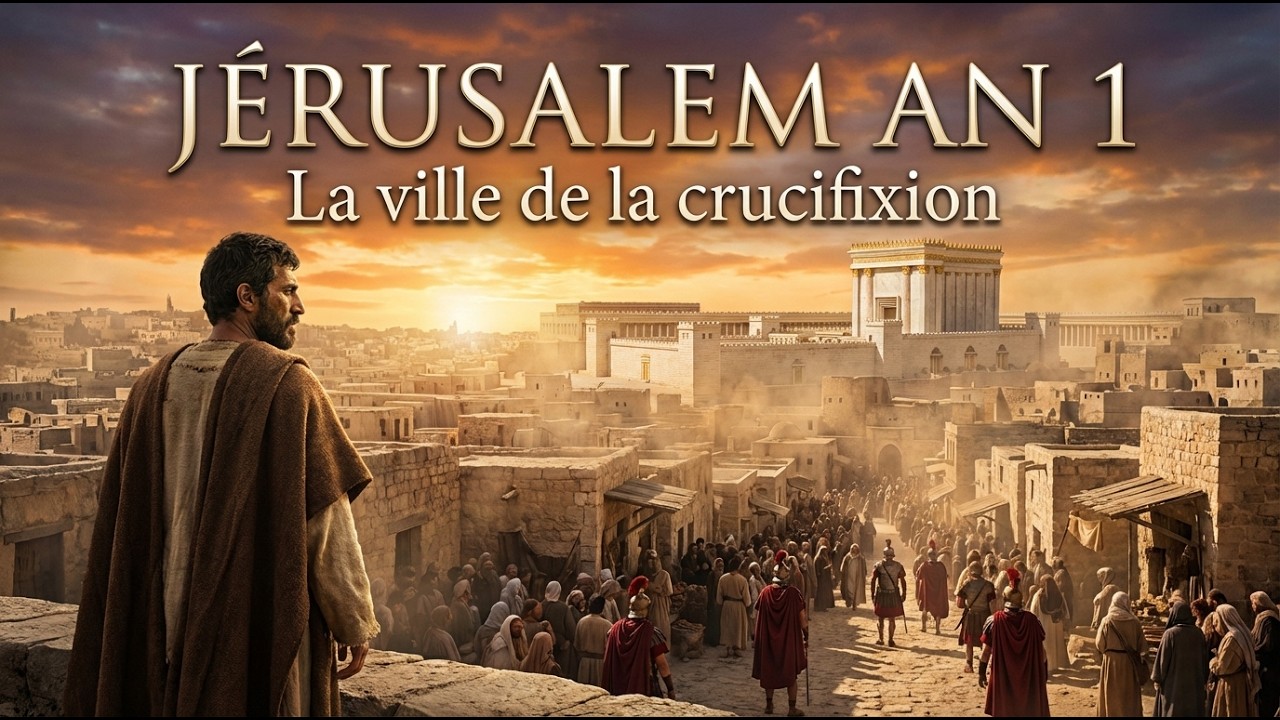 Voici la vie à Jérusalem au temps de Jésus An 1 après J.-C Ville de la crucifixion recréée avec l’IA