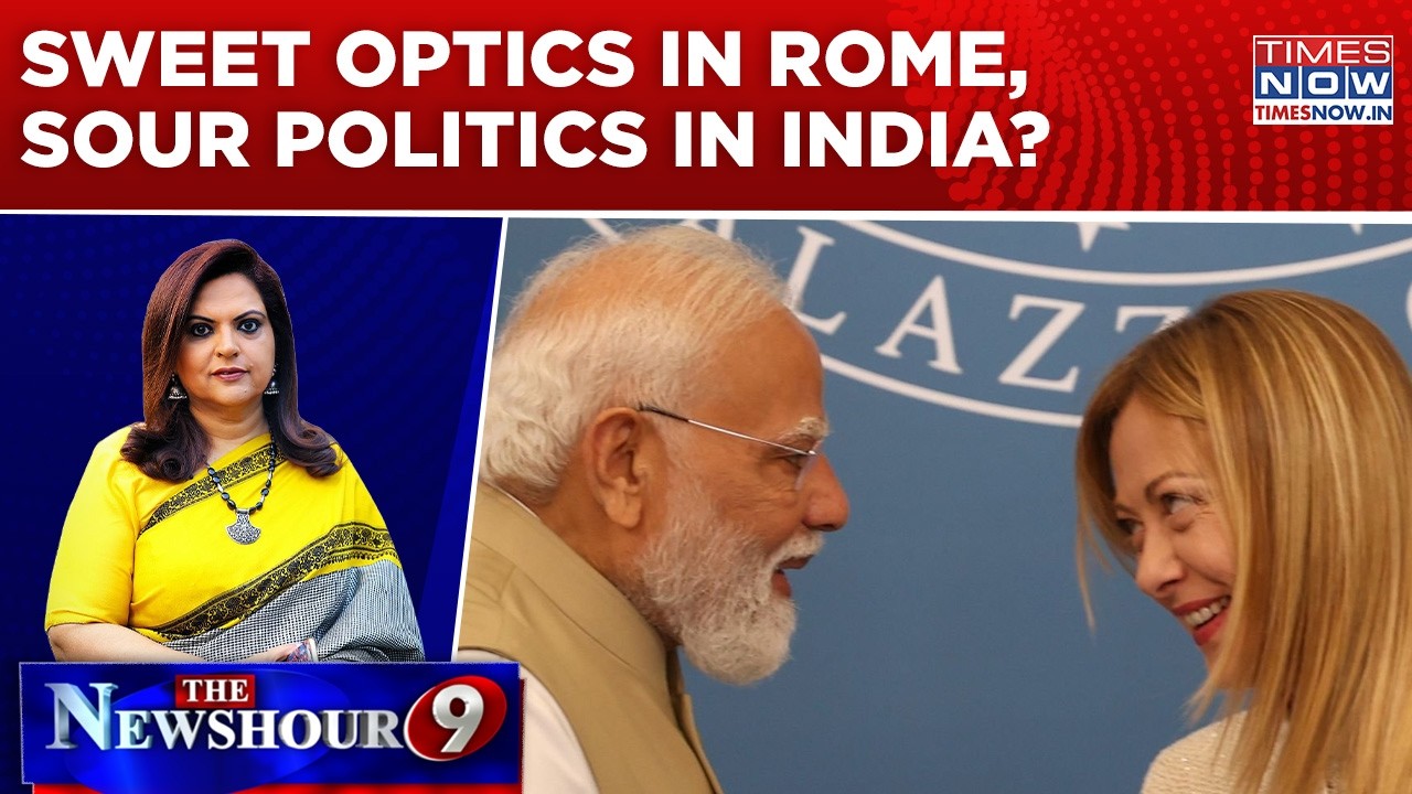 'Sweet' Moments In Rome, Bitter War In Delhi | Rahul Gandhi vs Modi Over Viral &lsquo;Melodi&rsquo;? | Newshour
