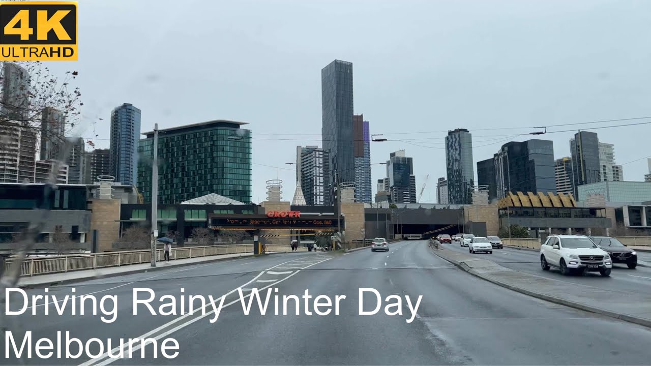 Driving Rainy Winter Day | July 23. 2022 | Melbourne Australia