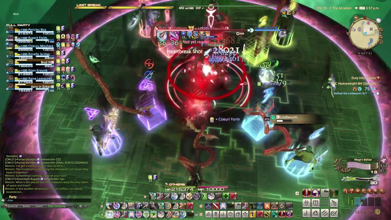 FFXIV 7.4 AAC Heavyweight M12 (Savage) Phase 2 Clear Bard POV PF STRATS
