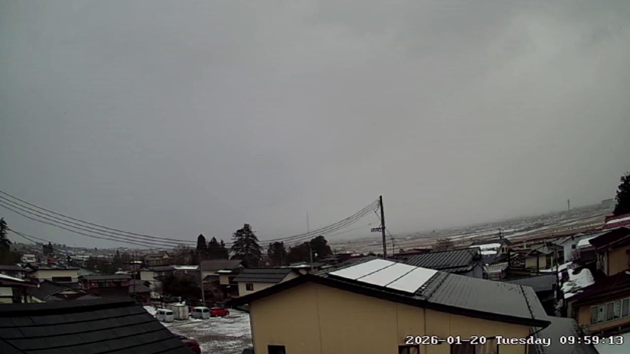 甑岳が見える山形県西村山郡河北町ライブカメラ Yamagata Nishimurayamagun Live camera.world.cam