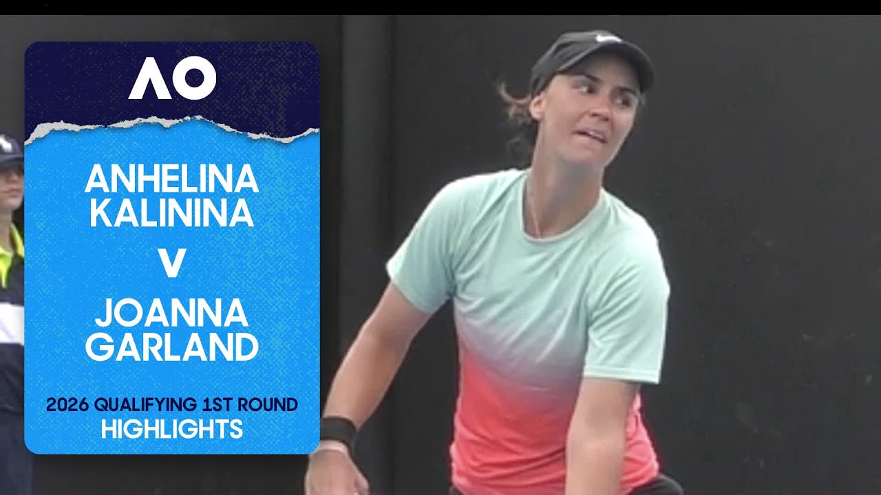 Anhelina Kalinina v Joanna Garland Highlights | Australian Open 2026 Qualifying First Round
