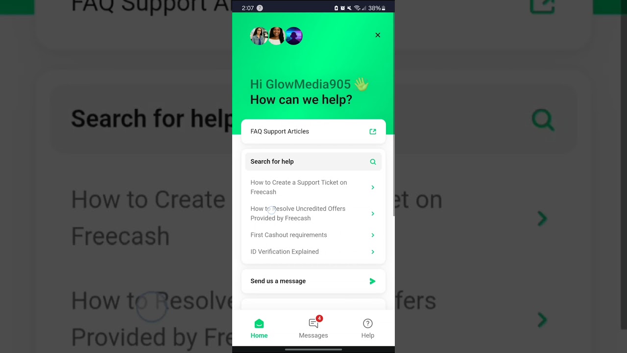 Quick Tutorial On FreeCash Chat Support (Updated)