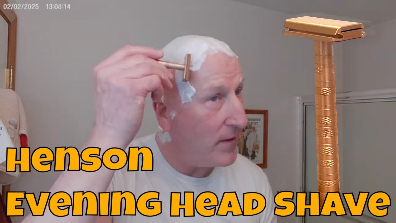 Smooth Evening Head Shave: Testing The Henson Razor on My Scalp!