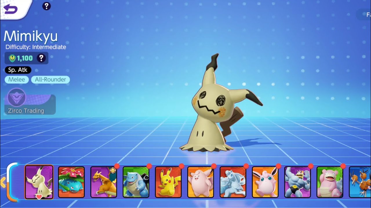 Pokemon UNITE: Mimikyu (All-Rounder) Gameplay