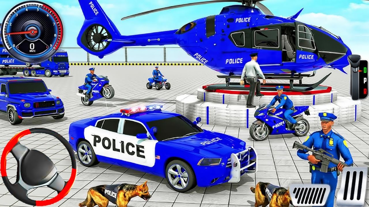 Police Car Chase Simulator 3D Game - Real Cop Cars Driving Simulator 2025 - Android GamePlay