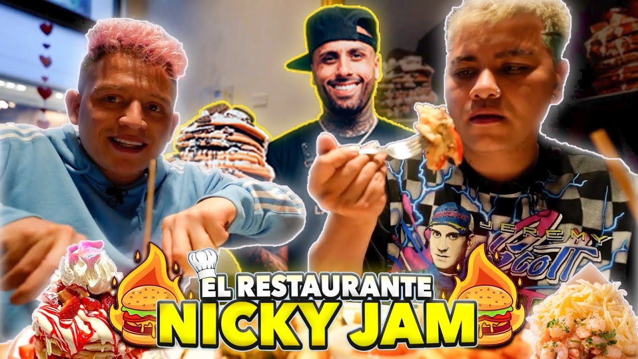 COMIENDO en el Restaurant de NICKY JAM ¡sandwich con plátano! 🍔🍌 ¿Vale la pena?