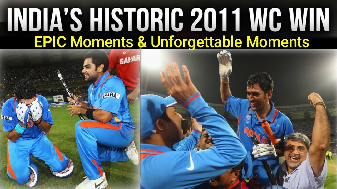 India vs Srilanka 2011 world cup trophy celebration Ms dhoni Interview Ind vs sl world cup highlight