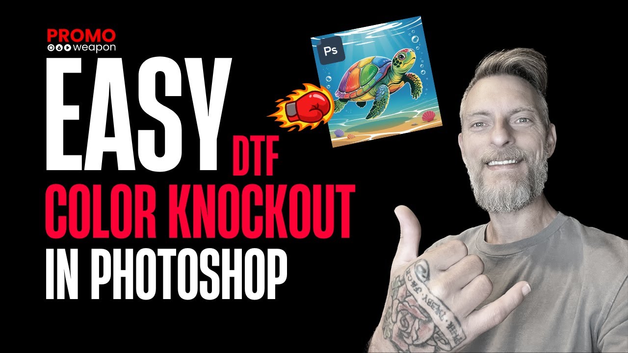 Easy Color Knockout for DTF - Photoshop Method