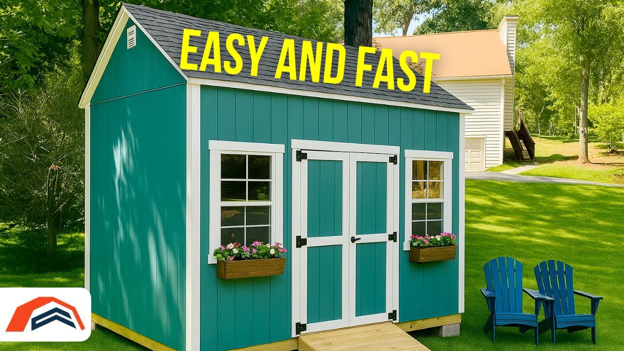 Complete and FAST 10x12 Gable Shed Build | DIY Shed Project