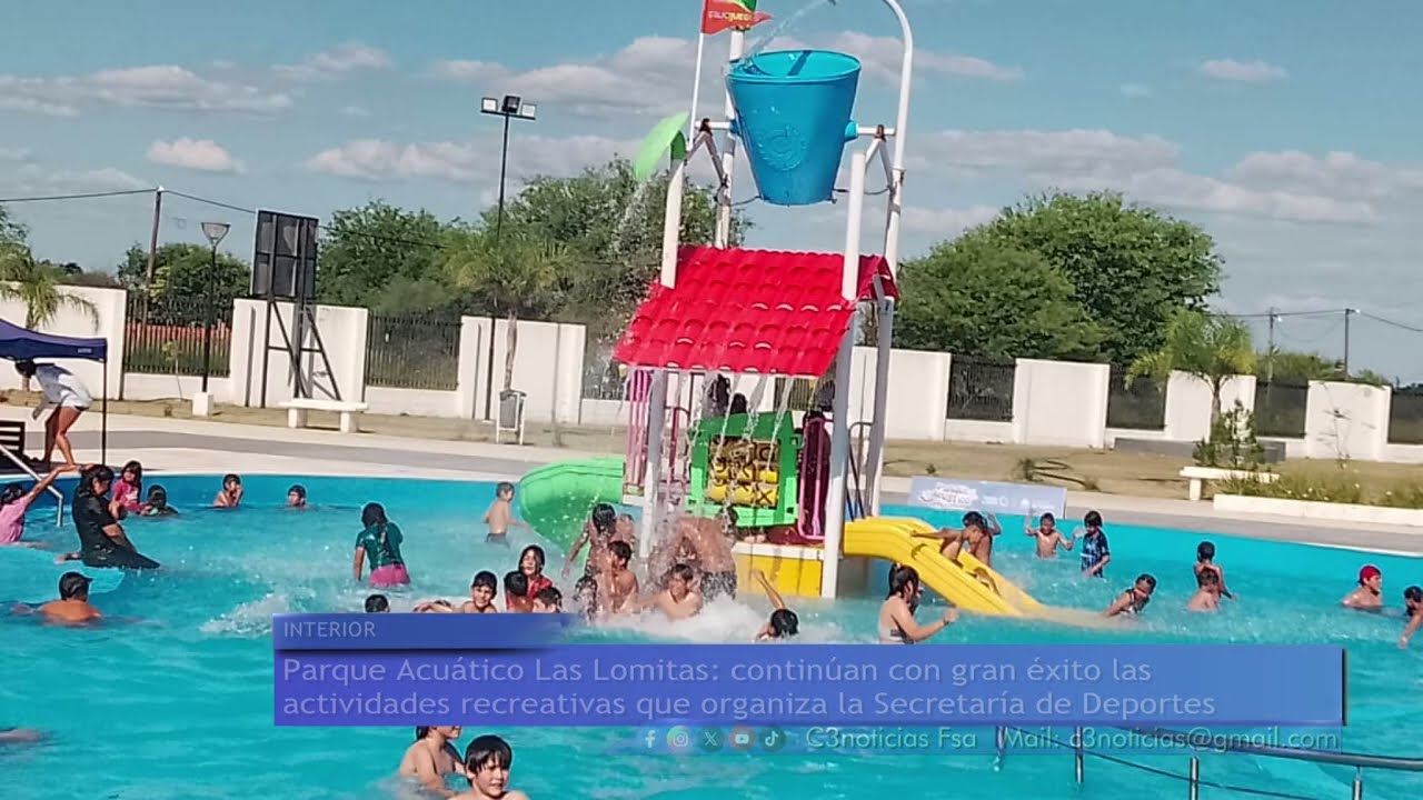 ACTIVIDADES RECREATIVAS EN EL PARQUE ACUÁTICO DE LAS LOMITAS
