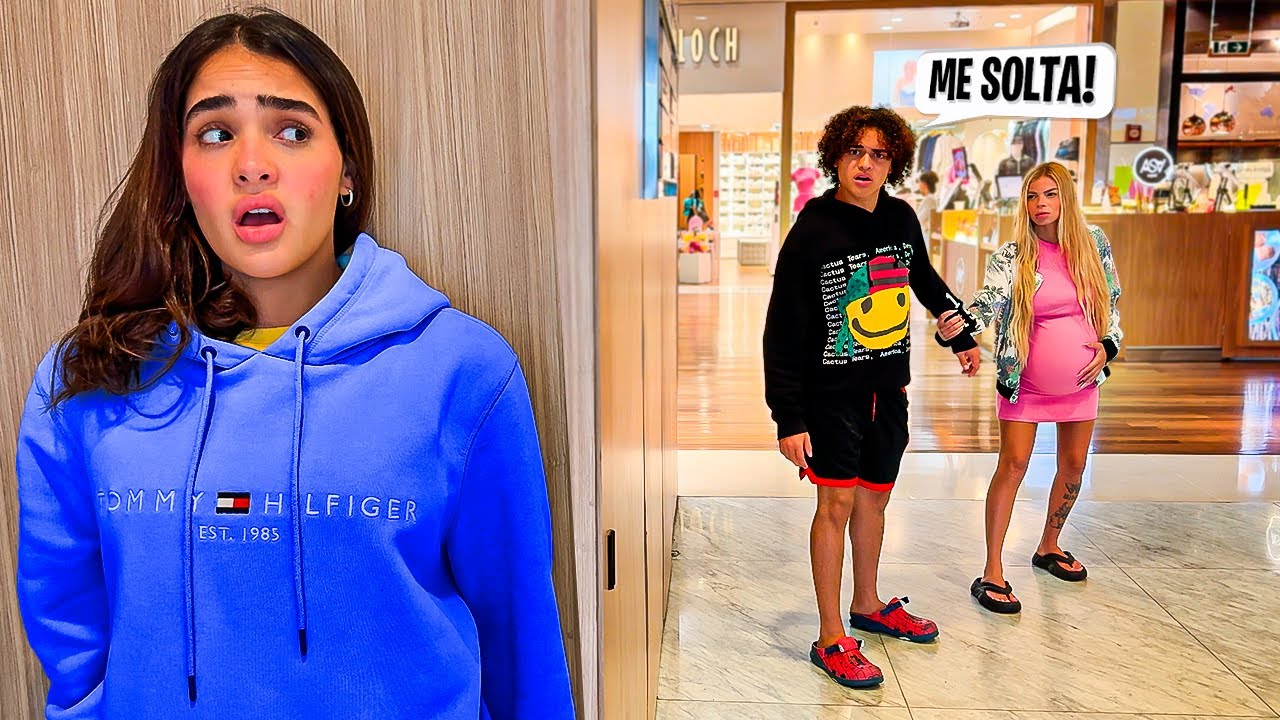 A GRÁVIDA NOS SEGUIU E AMEAÇOU NO SHOPPING 😱😱😱