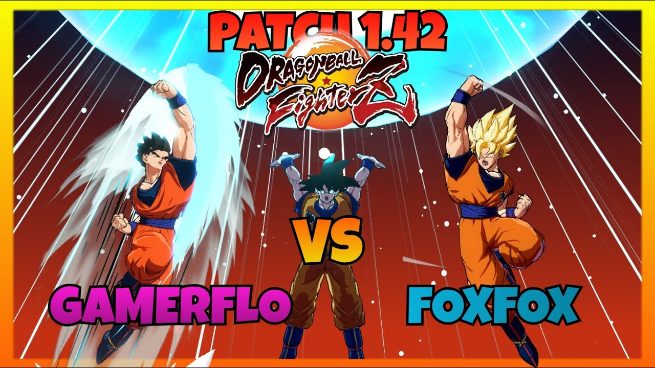 DBFZ 1.42 - GAMERFLO vs FOXFOX gameplays (Mirror matches Adult Gohan, Base Goku, SSJ Goku)