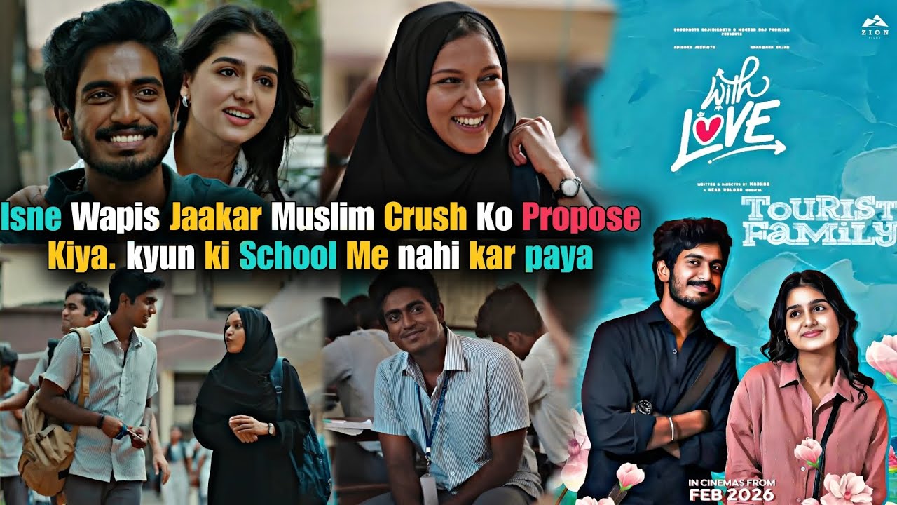Boy Fall in Love with Muslim Girl | WITH LOVE Movie Explained In hindi Abishan Jeevinth Netflix