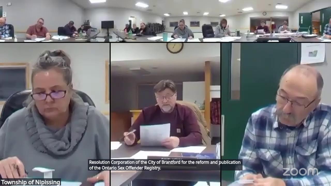 Township of Nipissing's Zoom Meeting