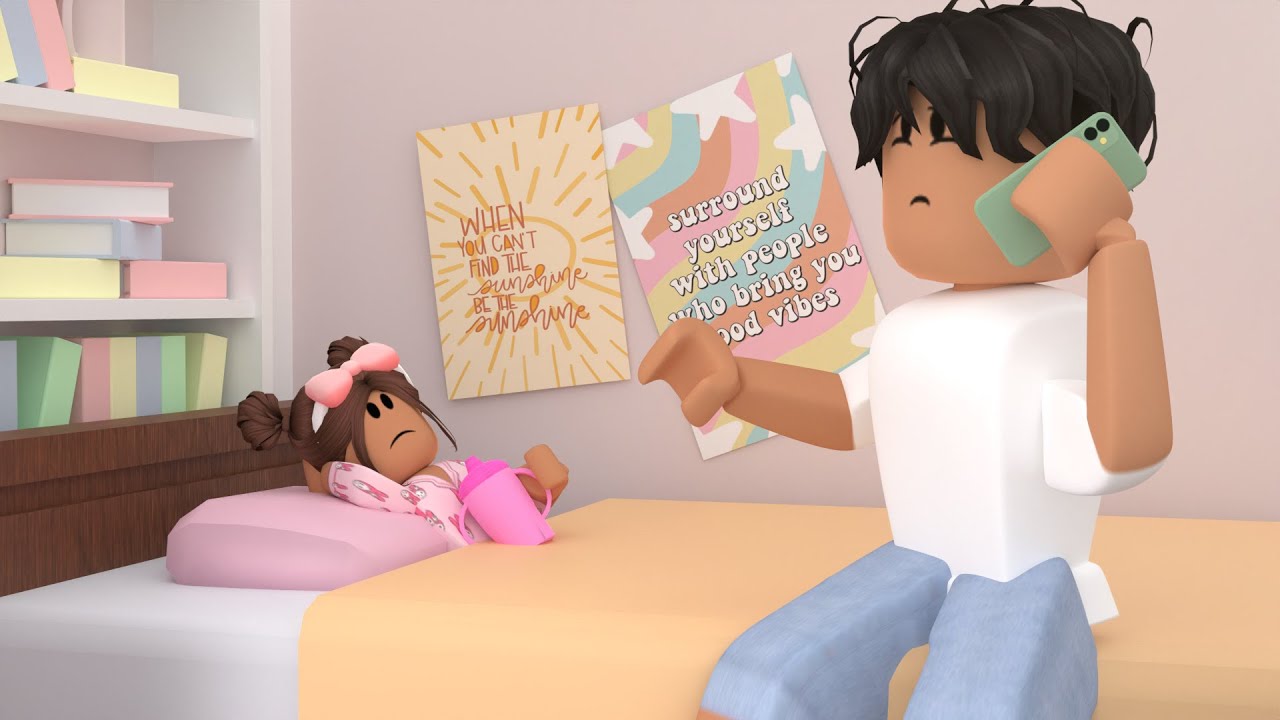 My Toddlers Sick Day Routine *SHE THREW UP?!* | Roblox bloxburg roleplay
