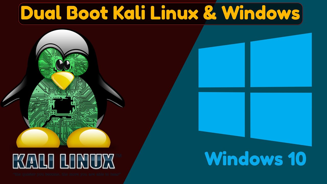 How to Dual Boot Kali Linux 2021.1 and Windows 10
