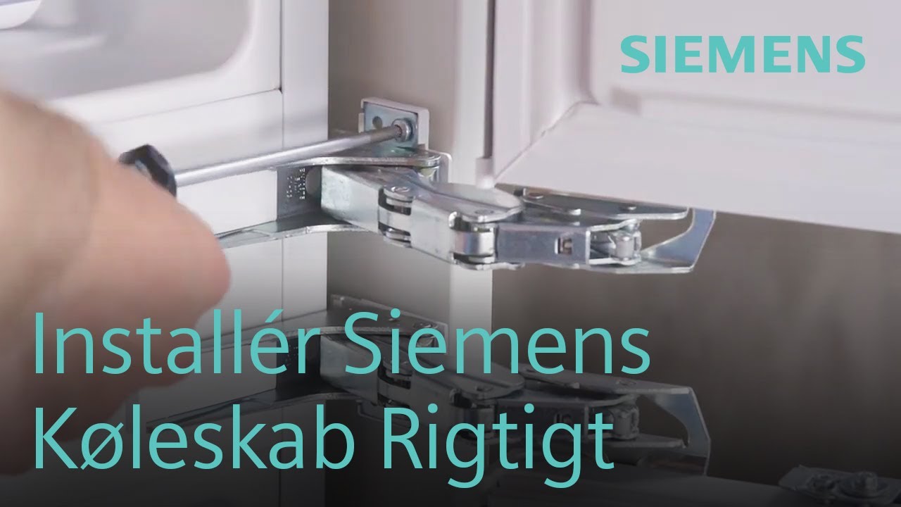 Sådan Installere du et Siemens Integreret Køleskab med Glideskinner | Siemens Home Danmark
