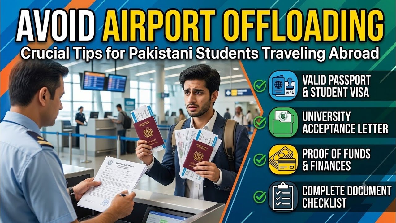 Students Travel Safety Guide: How to Pass Airport Immigration Easily​Avoid Offloading at Pakistan