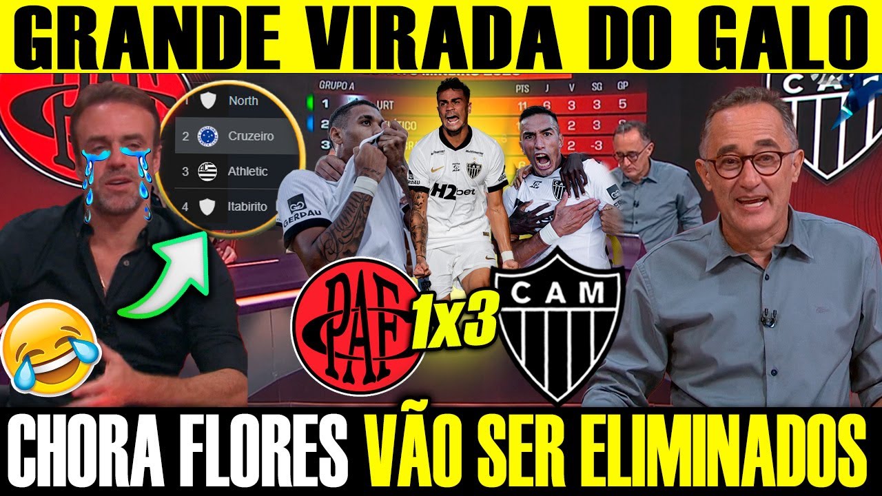GALO É O TIME DA VIRADA! POUSO ALEGRE 1 X 3 ATLÉTICO-MG CHORA ANTI O GALÃO ESTÁ RUMO AO HEPTA