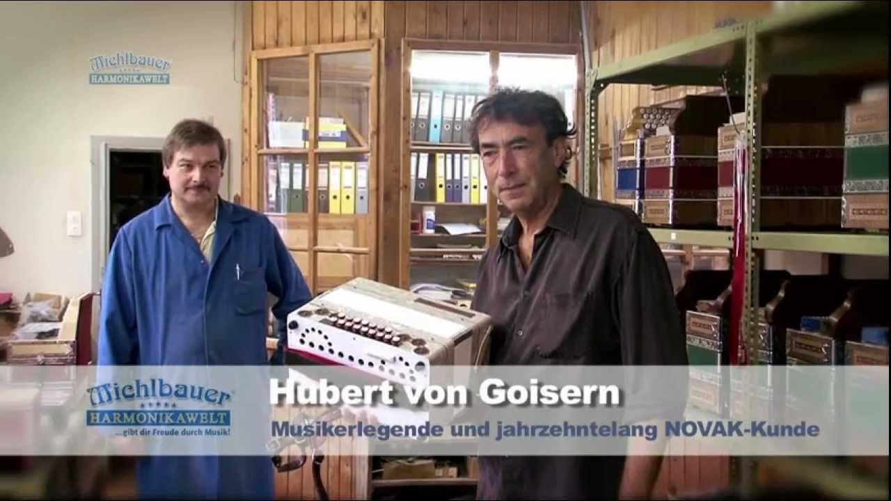 Hubert von Goisern besucht NOVAK-Harmonikabau