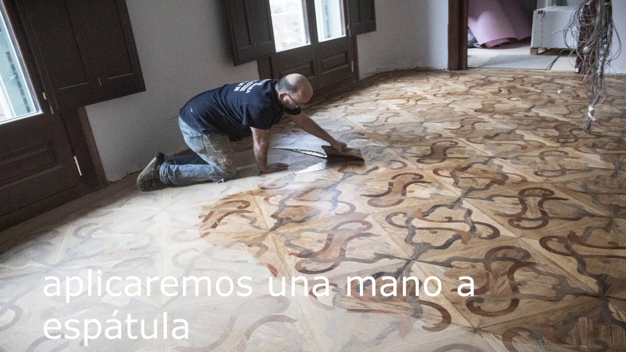 Restauración de un parquet, Histórico.