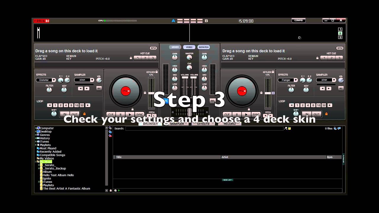 Denon MC6000MKII - Setup With Virtual DJ Pro 7