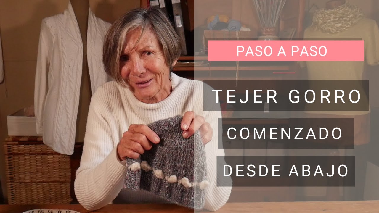 Idea para tejer un gorro fácil comenzado desde abajo💡 Tejer Fácil y Bien