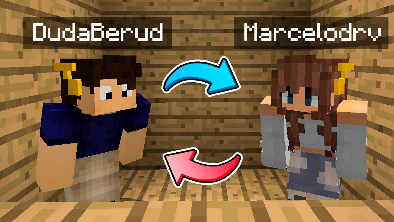 troquei o corpo dos meus amigos no minecraft